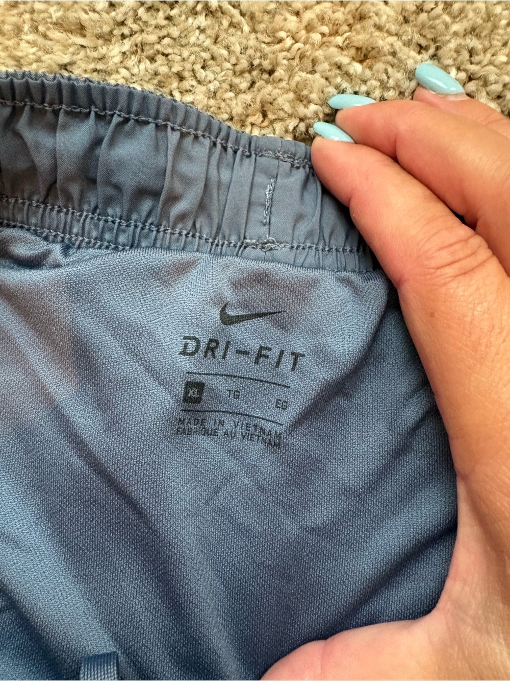 Nike Women's Athletic Shorts Bundle - Black, Olive, Light Blue - Picture 3 of 9